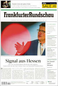 Portada de Frankfurter Rundschau (Alemania)