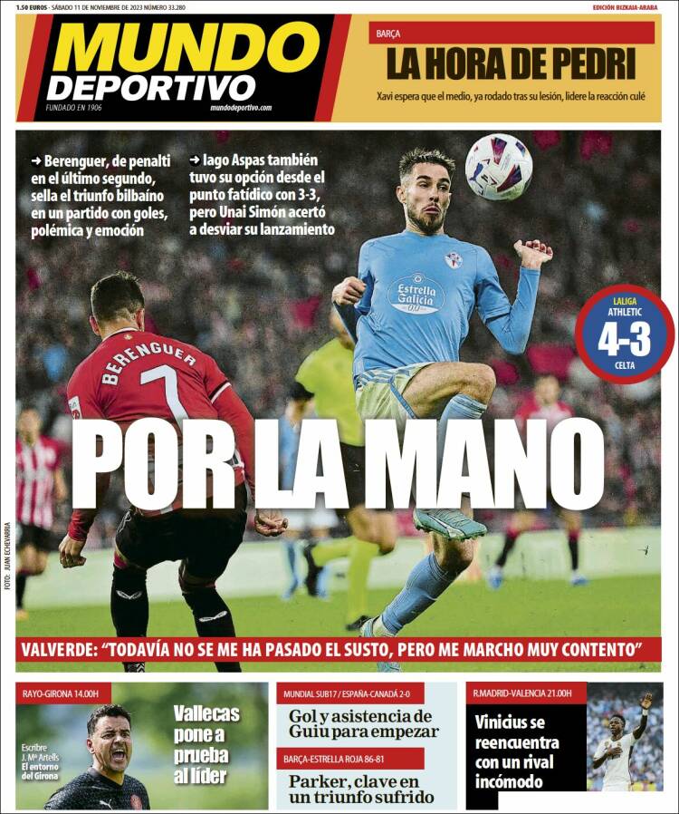 Portada de Mundo Deportivo Bizkaia (España)