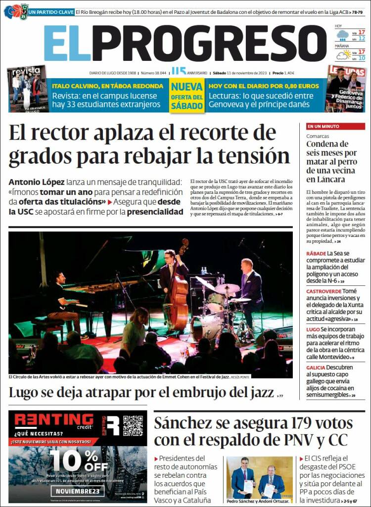 Portada de El Progreso (España)