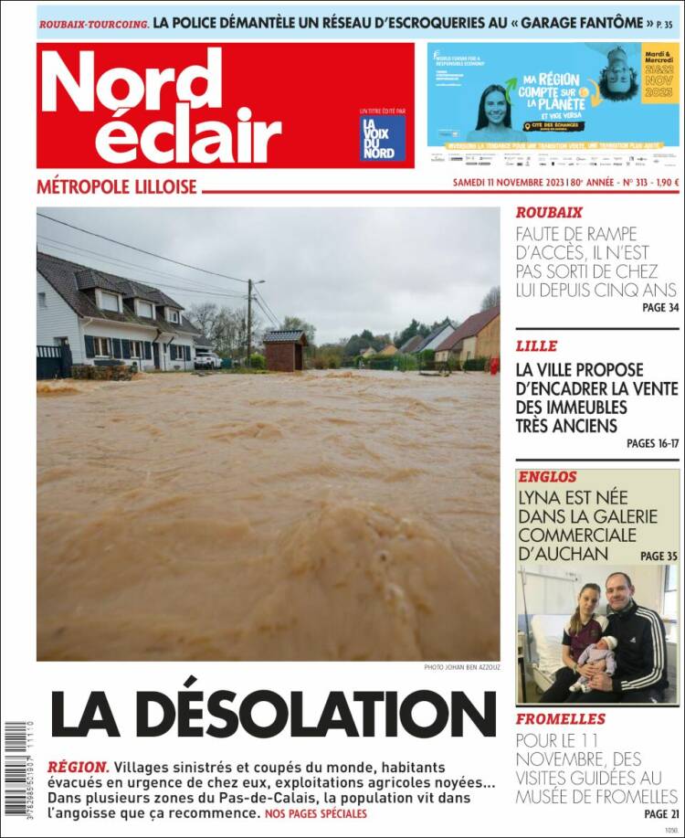 Portada de Nord Éclair (Francia)