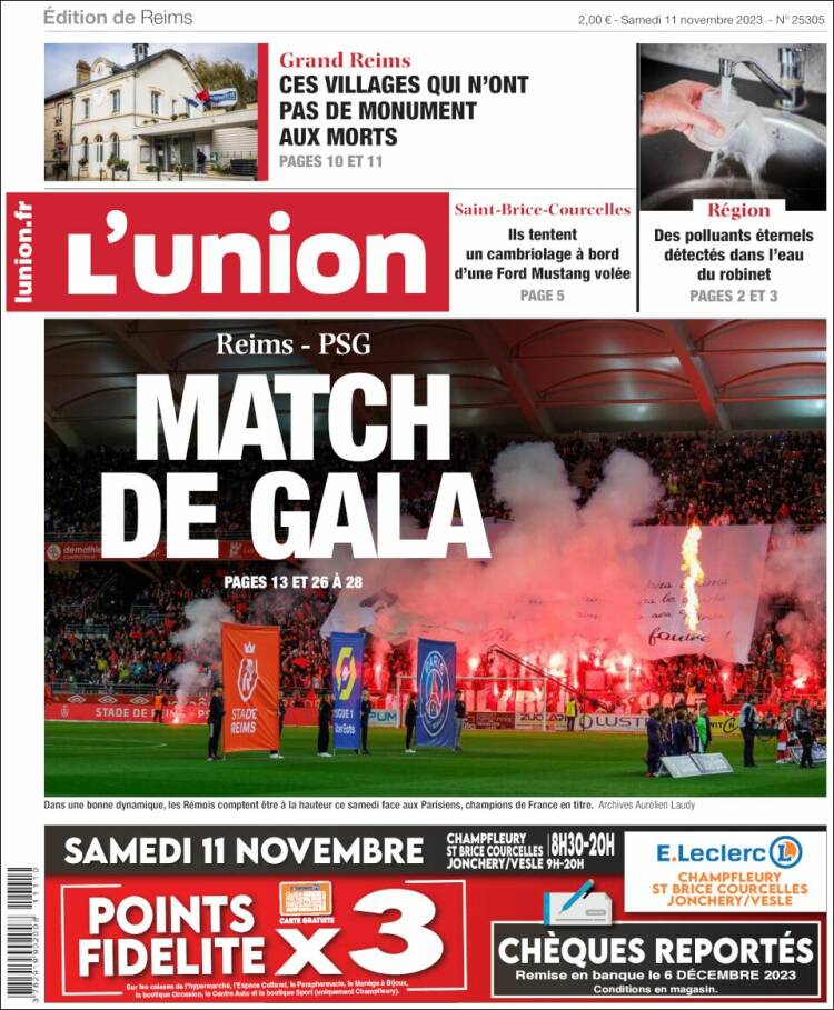 Portada de L'Union (Francia)