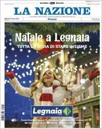 Portada de La Nazione (Italia)