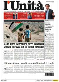 Portada de l'Unità (Italia)