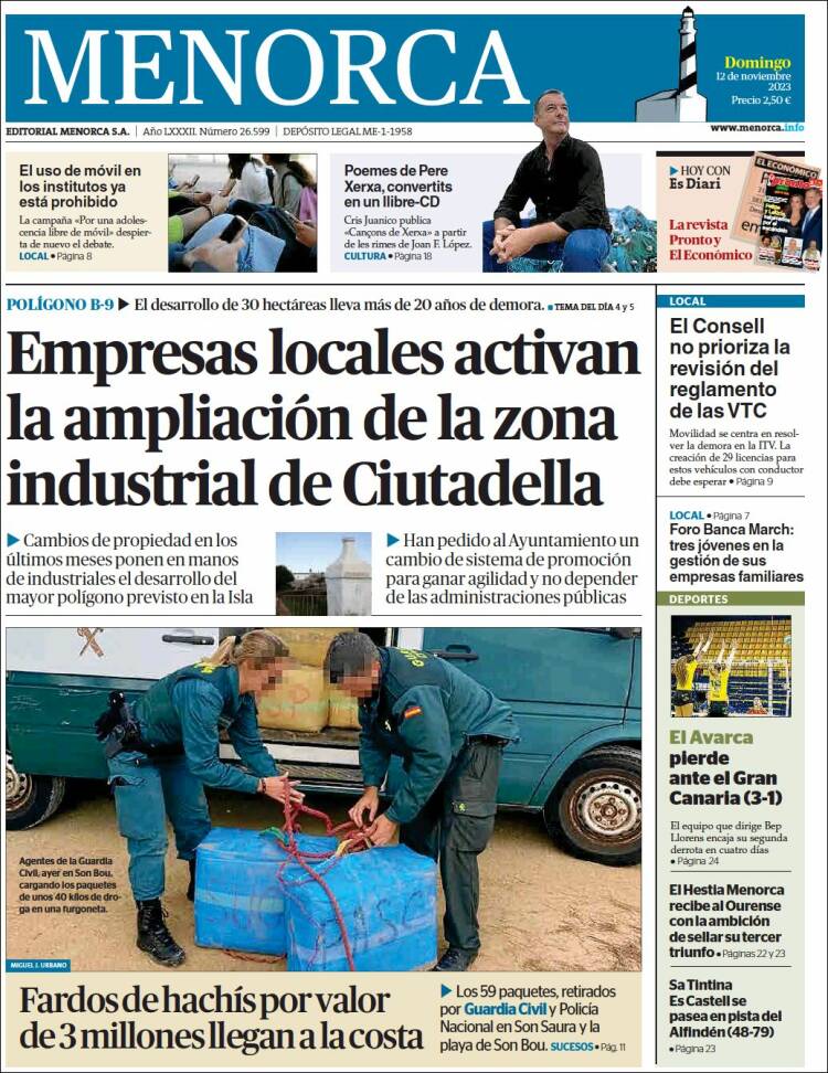 Portada de Menorca - Diario Insular (España)
