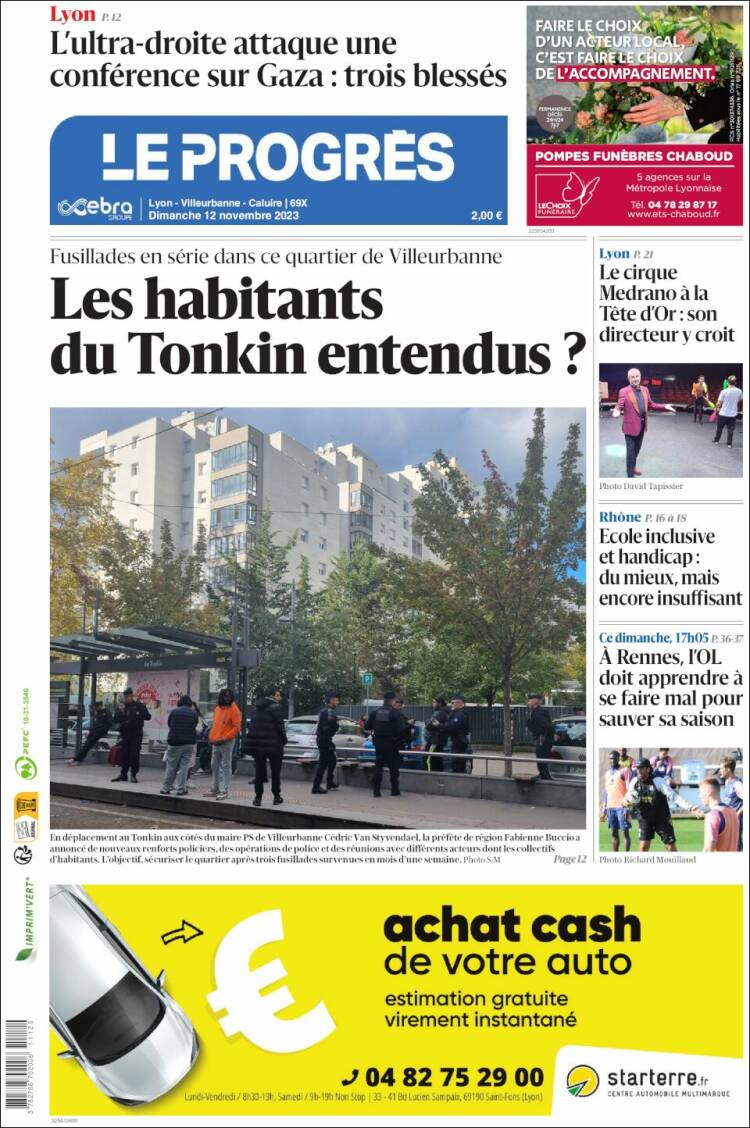 Portada de Progres de Fecamp (Francia)