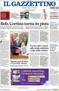 Portada de Il Gazzettino (Italia)