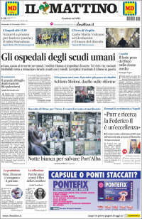 Portada de Il Mattino (Italia)