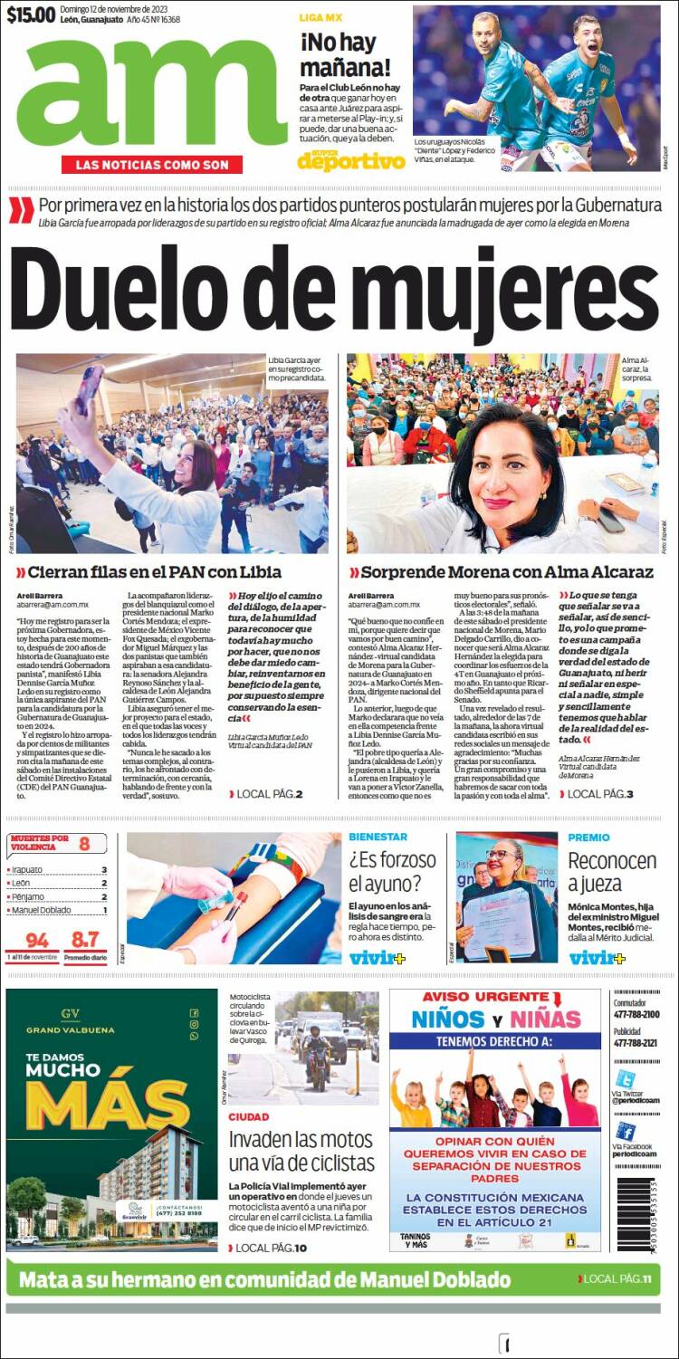 Portada de Al Día A.M. (México)