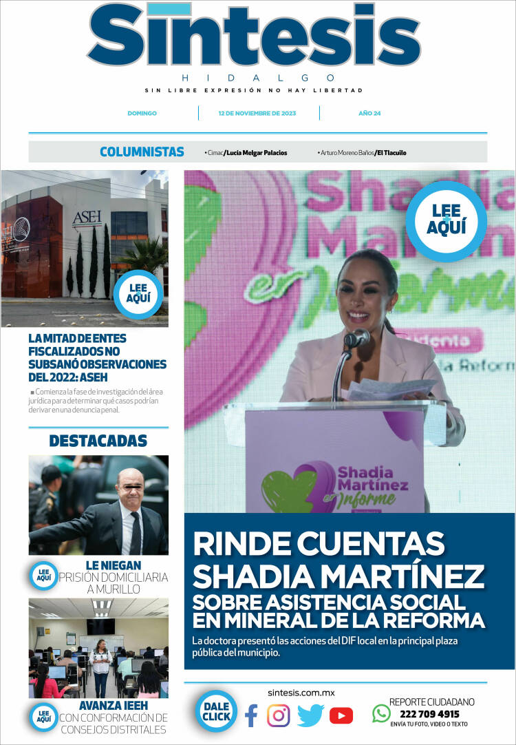 Portada de Sistesis - Hidalgo (México)