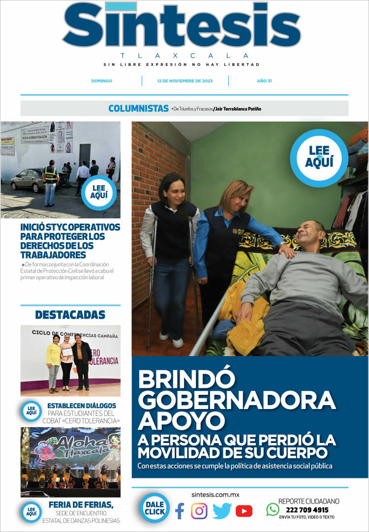 Portada de Síntesis de Tlaxcala (México)