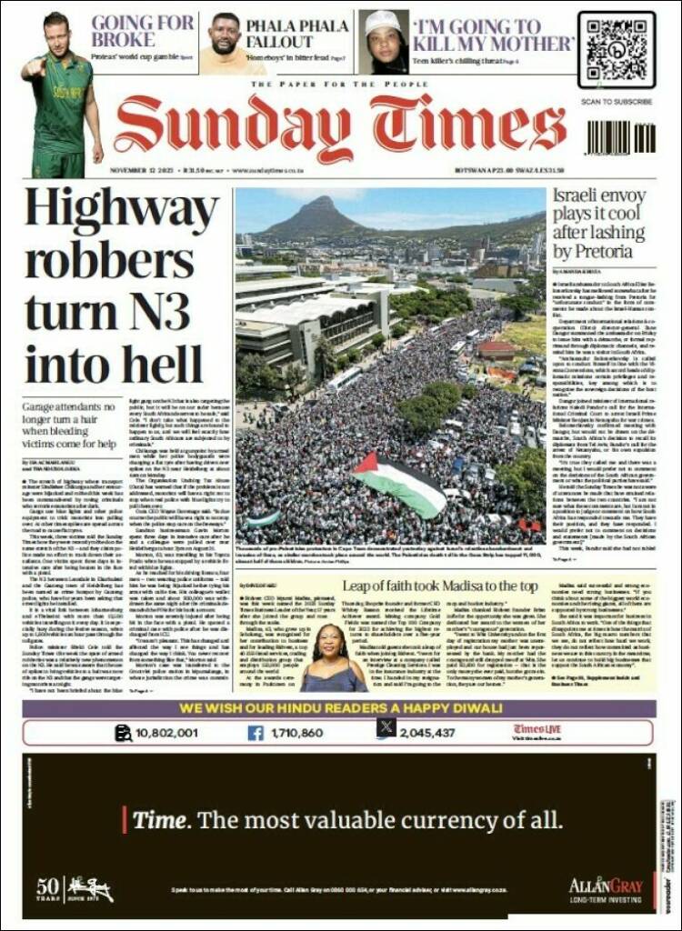 Portada de Hürriyet (Turqu&iacute;a)