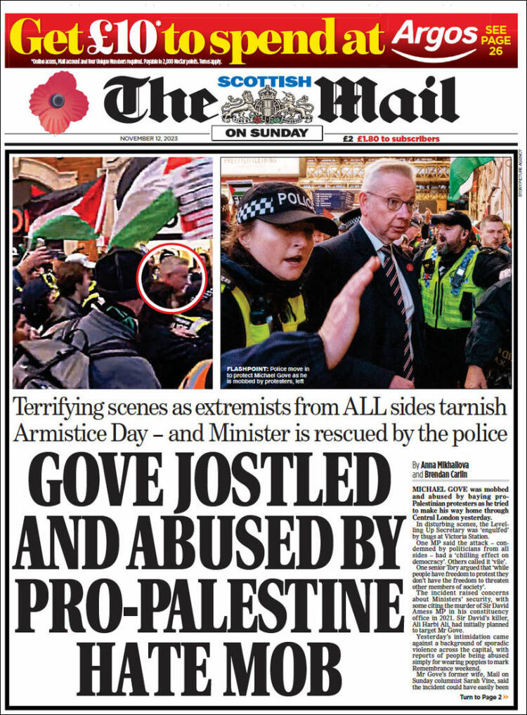 Portada de Scottish Daily Mail (Reino Unido)