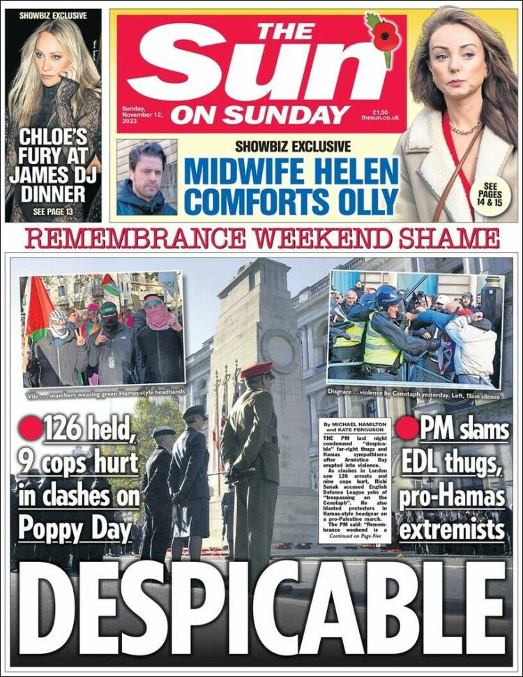 Portada de The Sun (Reino Unido)