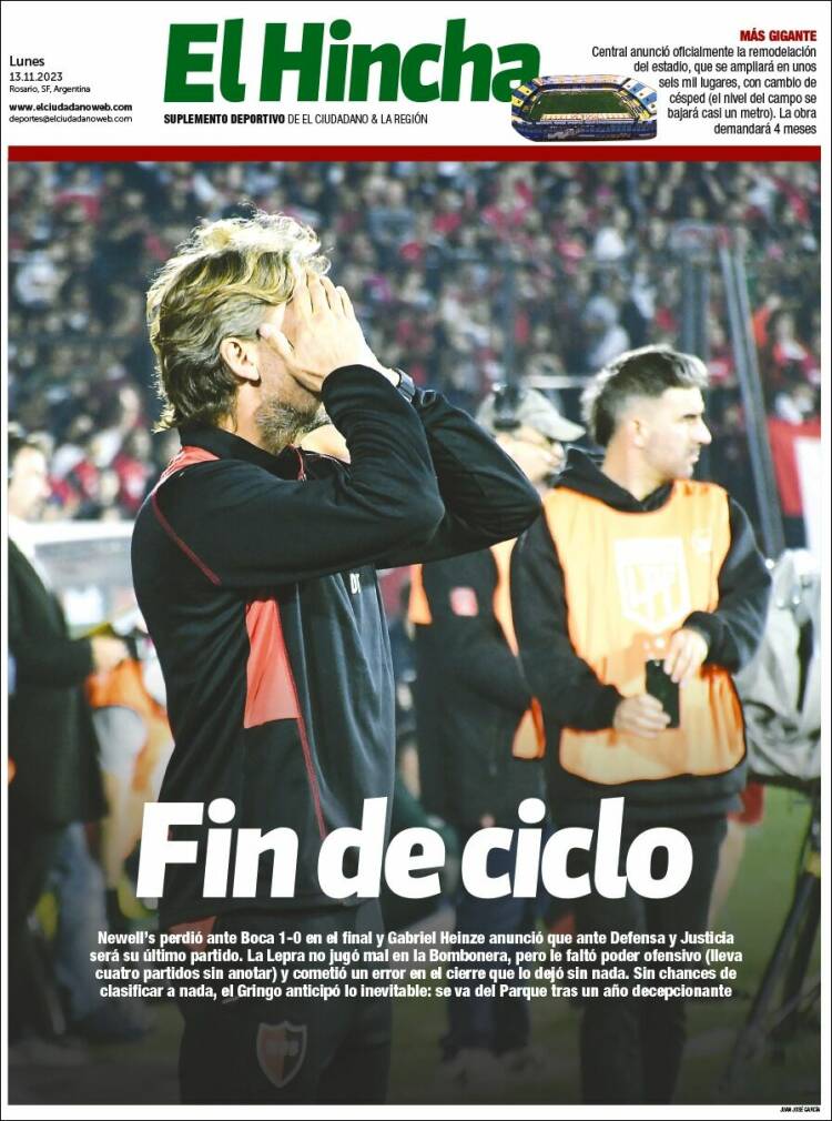 Portada de El Hincha (Argentina)