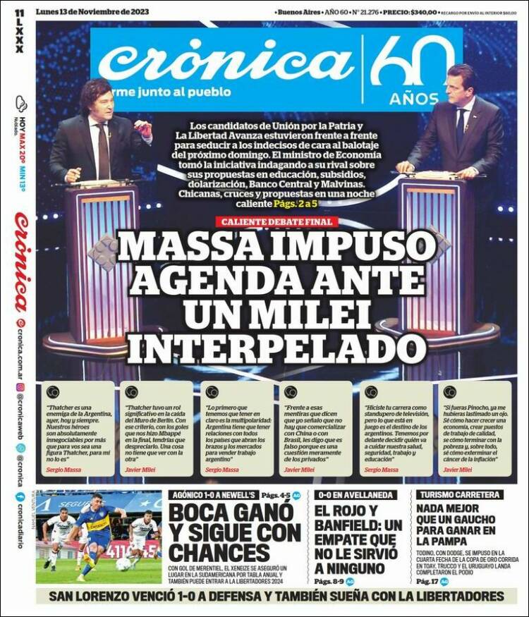 Portada de La Voz del Chaco (Argentina)