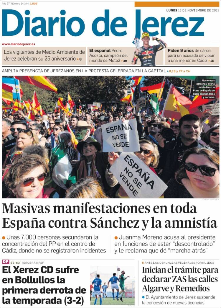 Portada de Diario de Jerez (España)