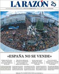 Portada de La Razón (España)