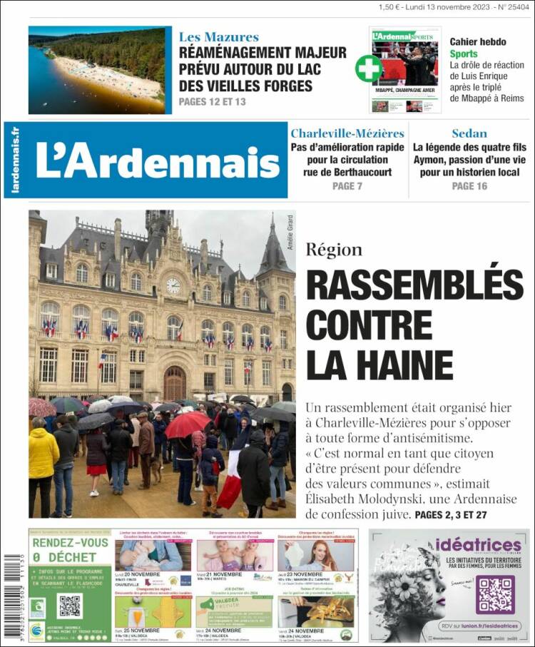 Portada de L'Ardenais (Francia)