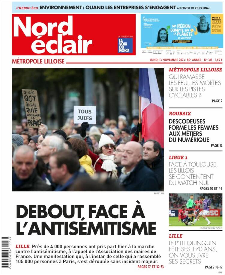 Portada de Nord Éclair (Francia)