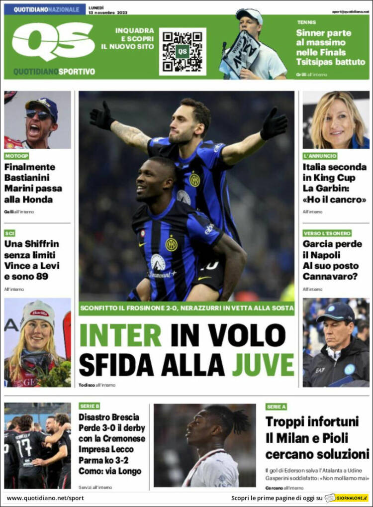 Portada de Quotidiano Sportivo (Italia)