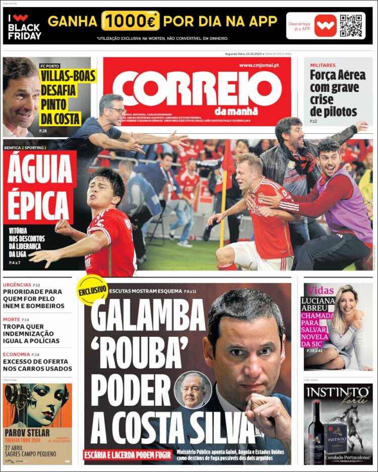 Portada de Correio da Manhã (Portugal)