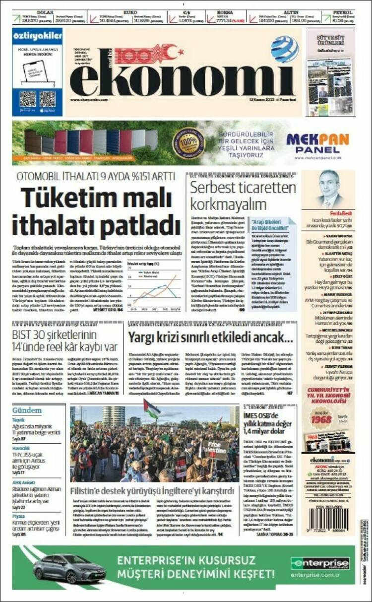 Portada de Dünya (Turqu&iacute;a)