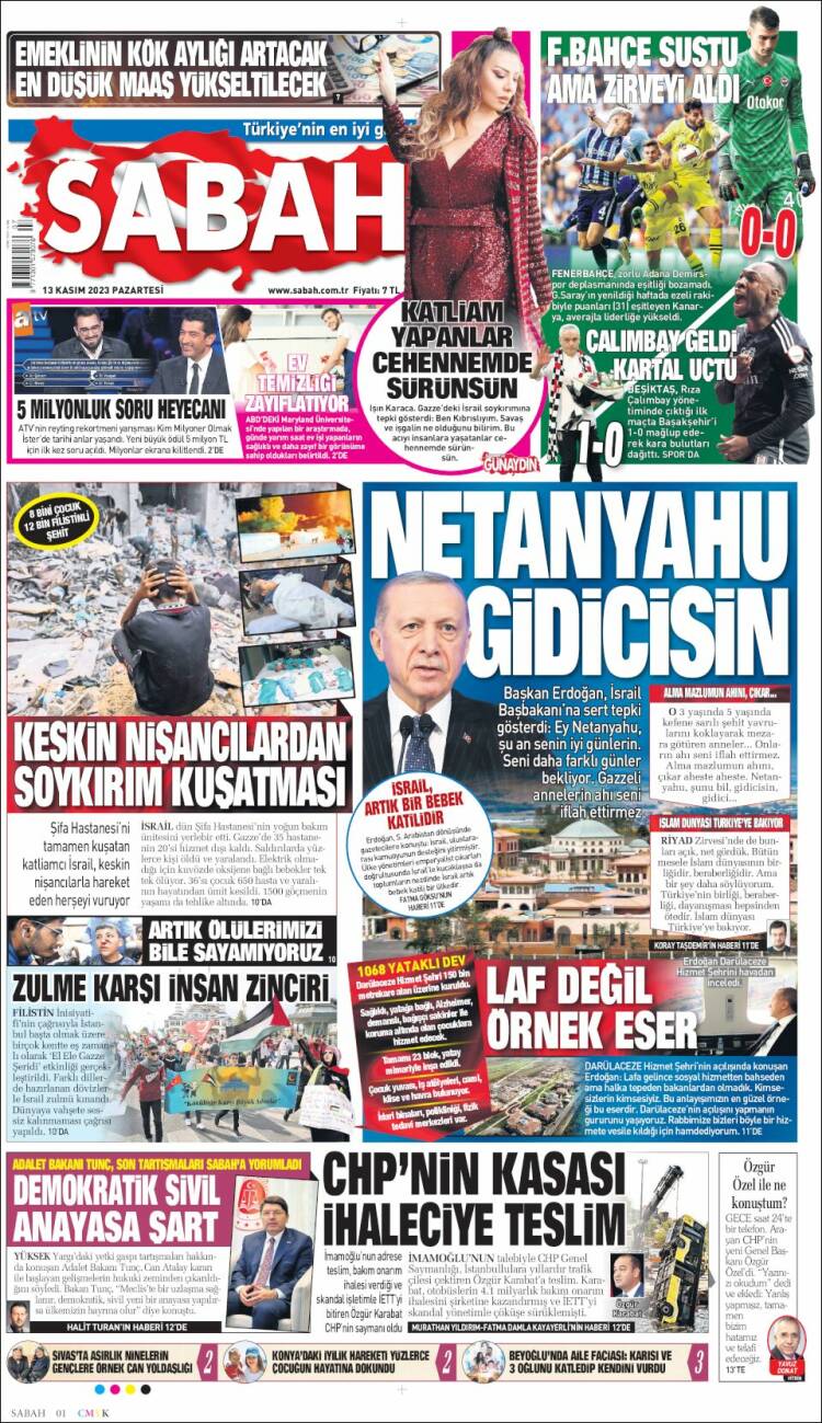 Portada de Sabah (Turqu&iacute;a)