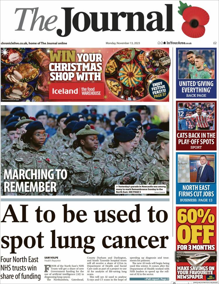 Portada de The Journal (Reino Unido)