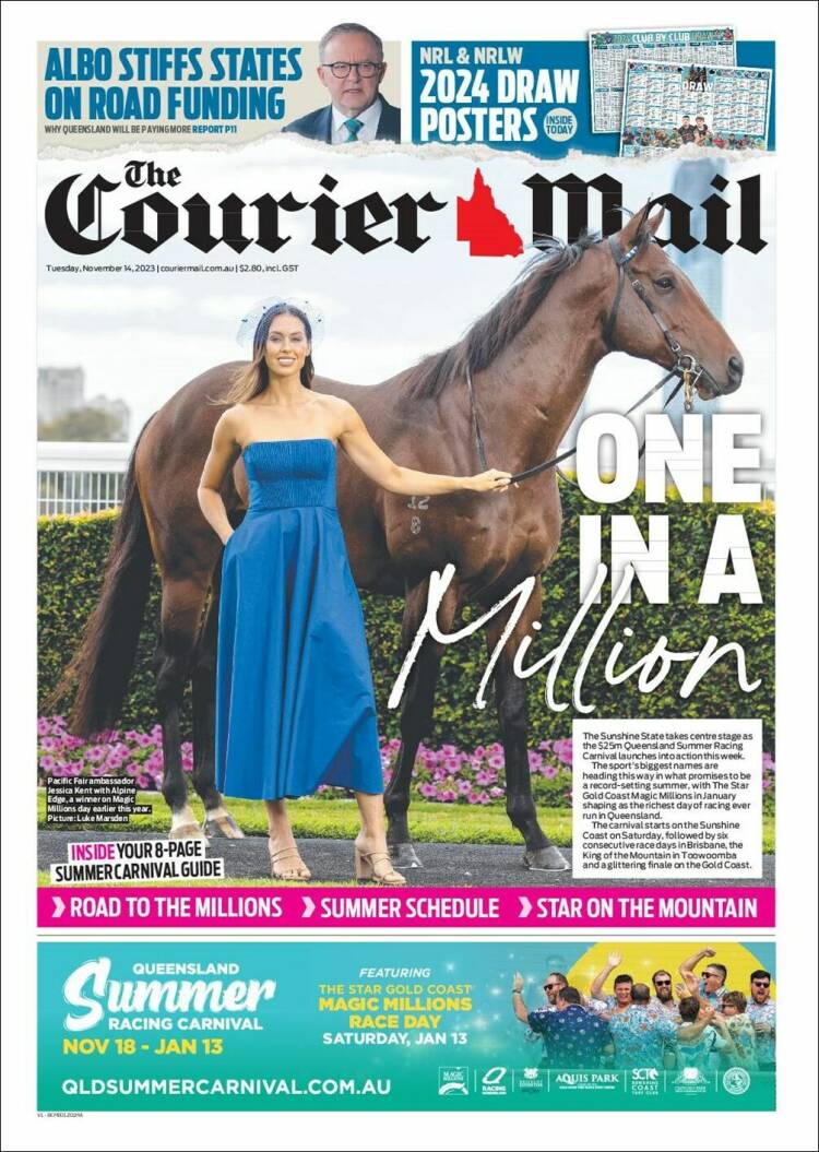 Portada de The Courier-Mail (Australia)