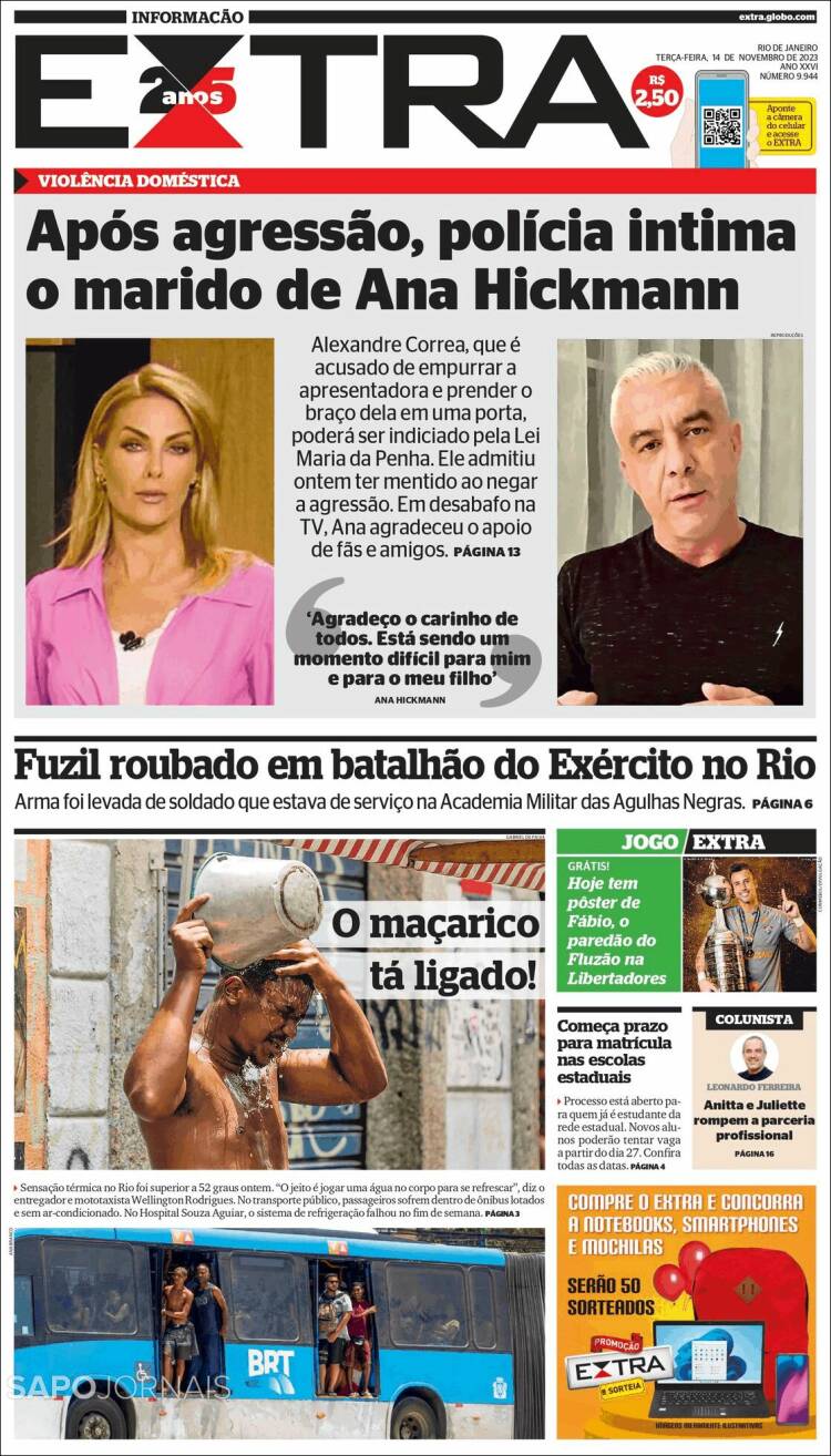 Portada de Extra (Brasil)