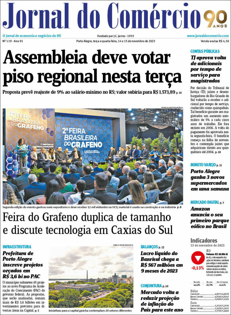 Portada de Jornal do Comércio (Brasil)