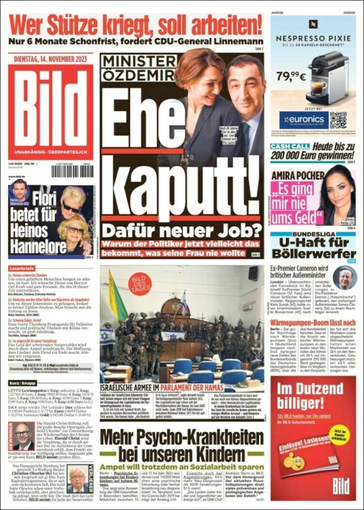 Portada de Bild (Alemania)