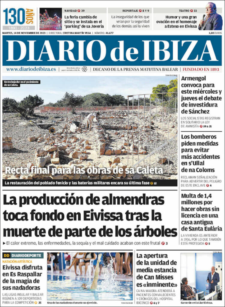 Portada de Diario de Ibiza (España)