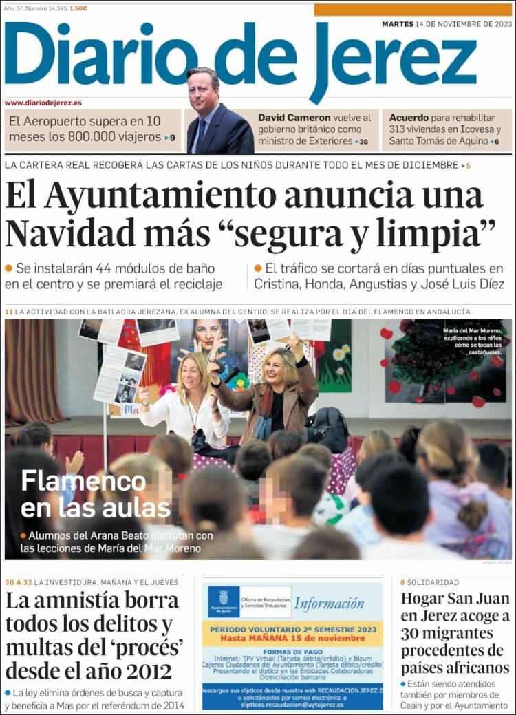Portada de Diario de Jerez (España)