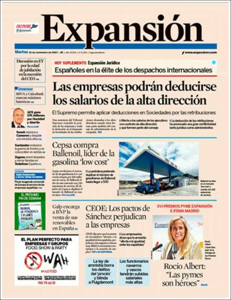 Portada de Expansión (Espa&ntilde;a)