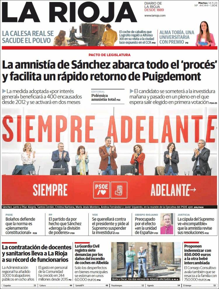 Portada de La Rioja (España)