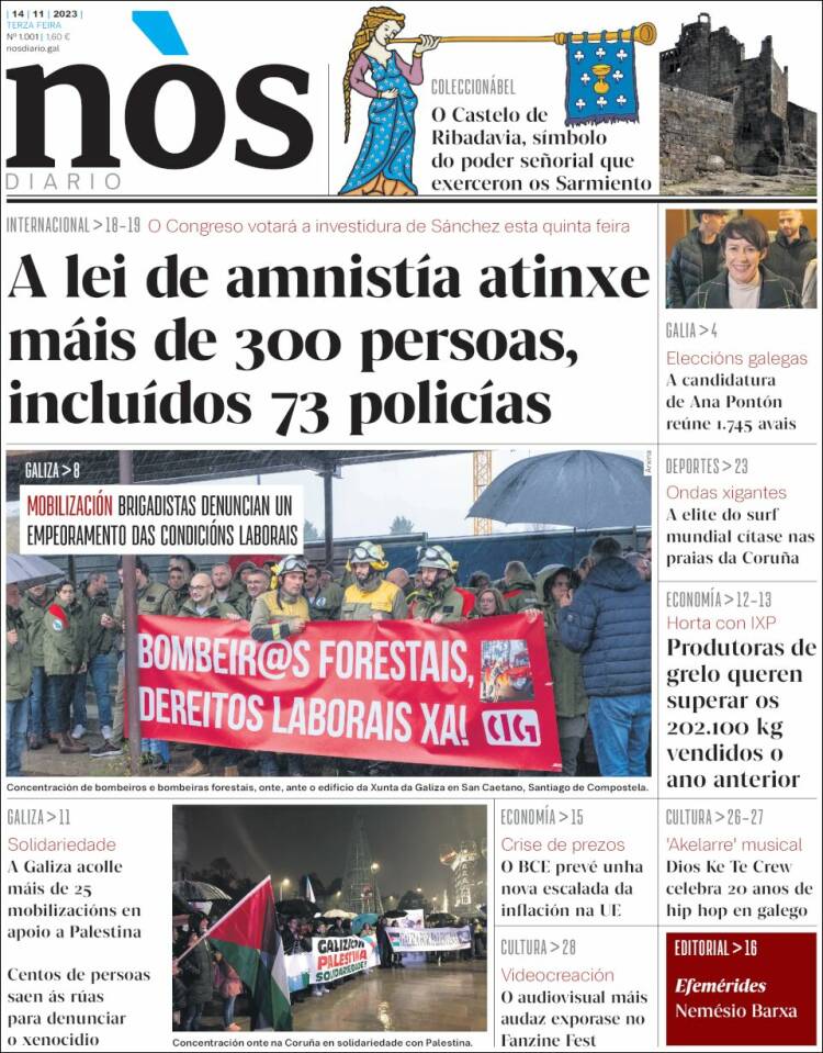 Portada de Nòs Diario (España)