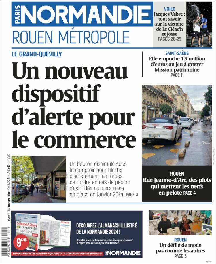 Portada de Paris Normandie (Francia)