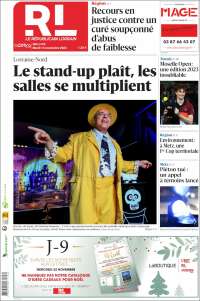 Portada de Le Republicain Lorrain (Francia)