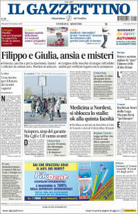 Portada de Il Gazzettino (Italia)