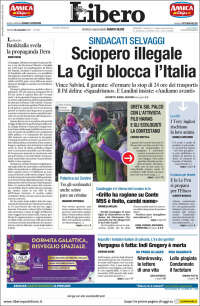 Portada de Libero (Italia)