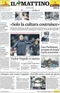 Portada de Il Mattino (Italia)