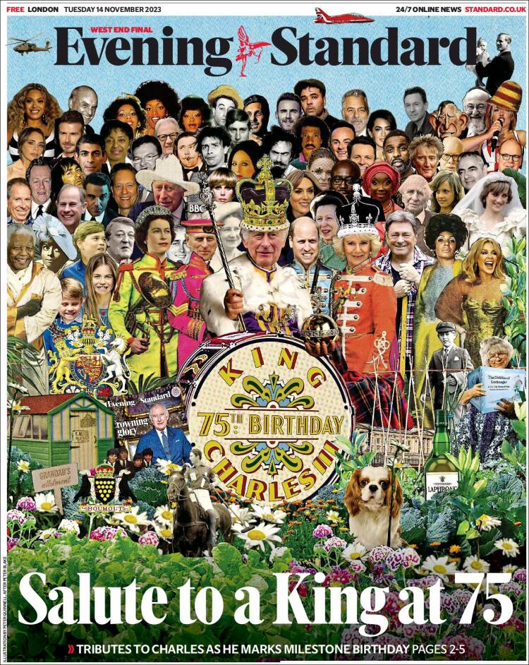 Portada de Evening Standard (Reino Unido)