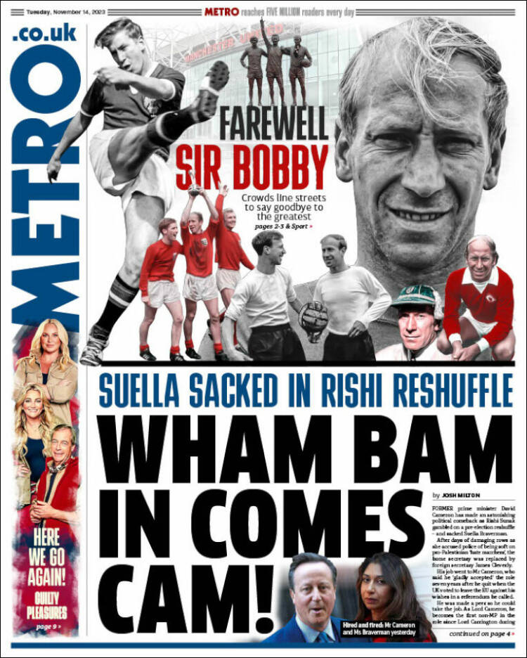 Portada de Metro (Reino Unido)