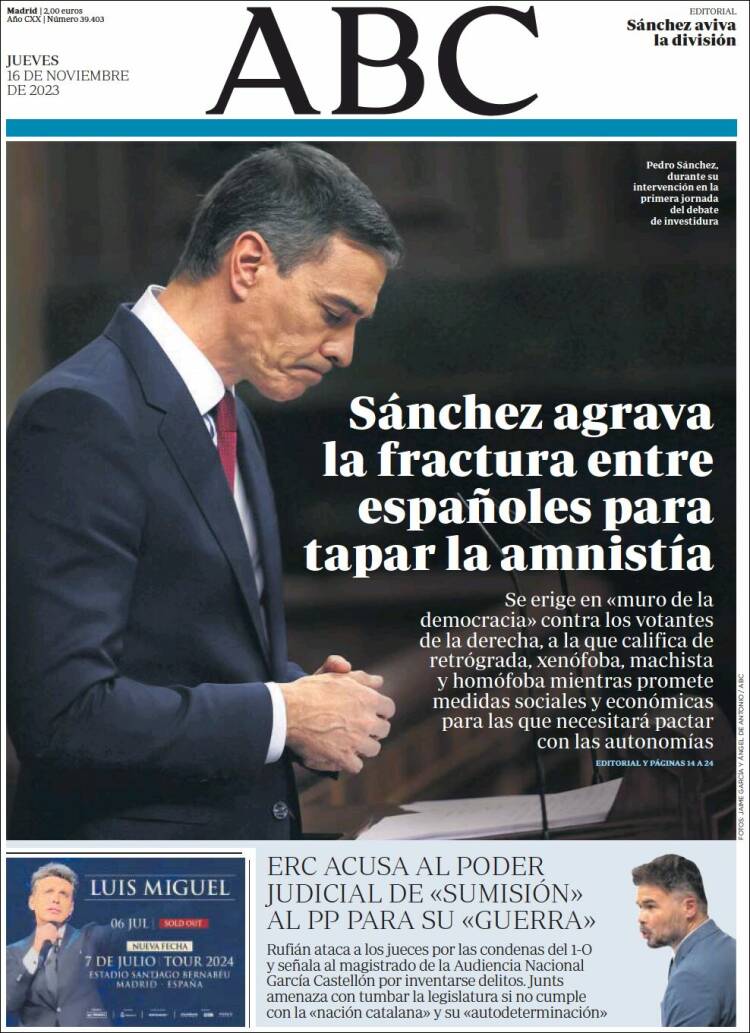 Portada de ABC (España)