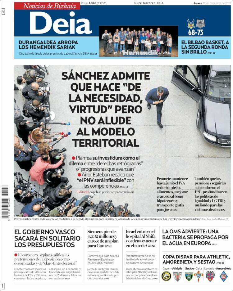 Portada de Deia (España)