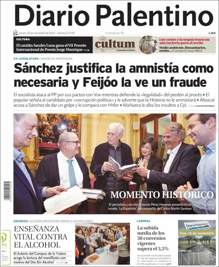 Portada de Diario Palentino (España)
