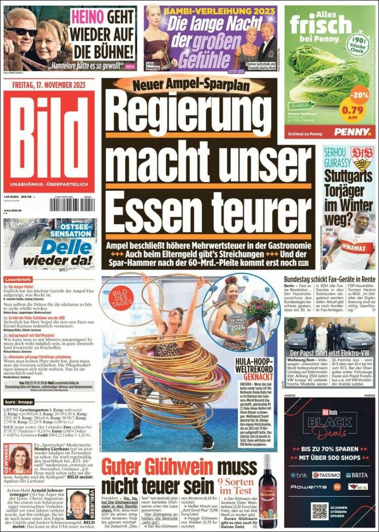 Portada de Bild (Alemania)