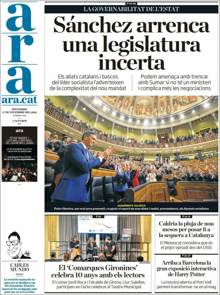 Portada de Ara (España)