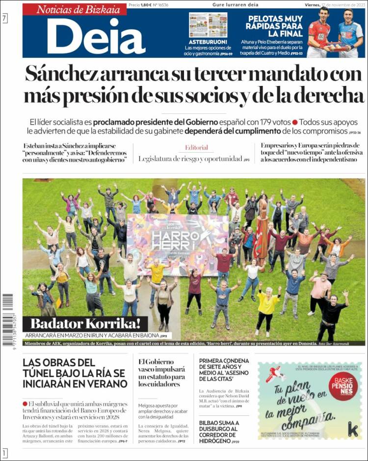 Portada de Deia (España)